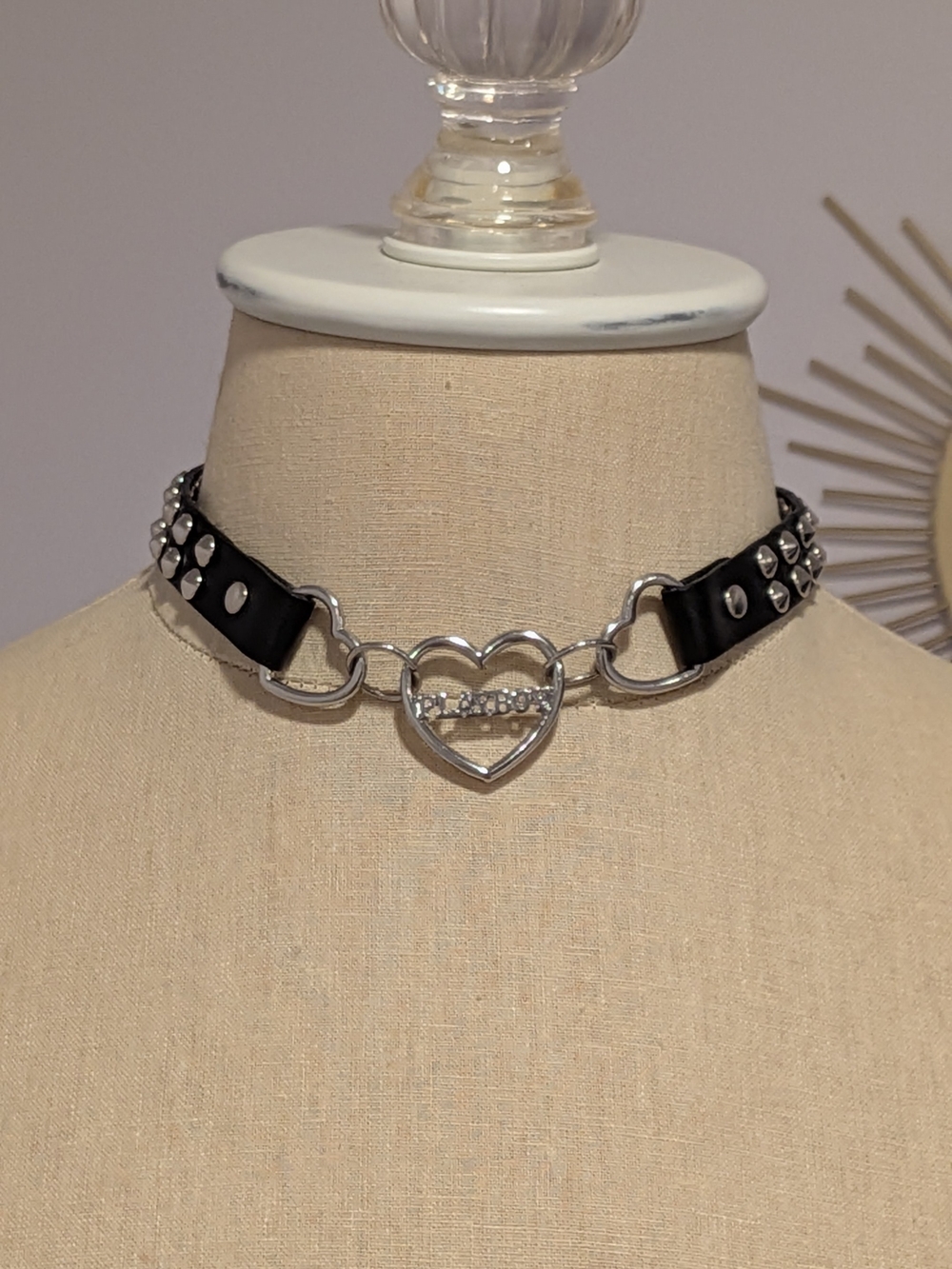 PLAYBOY Choker | Playboy Heart | McBling | Bimbocore | Y2K | Emo